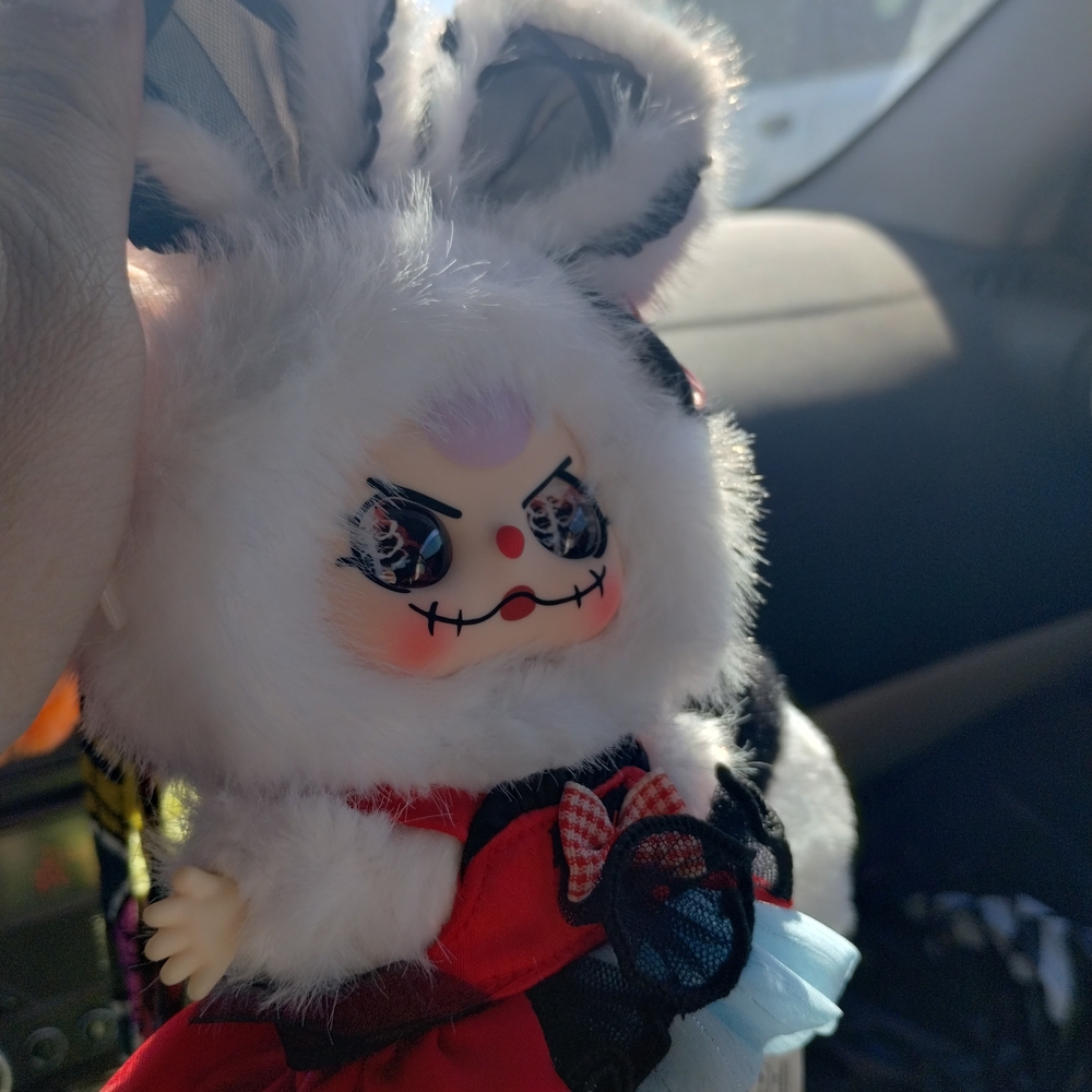 Cute Plush Doll with Red and Blue Outfit - Picture 4 of 4